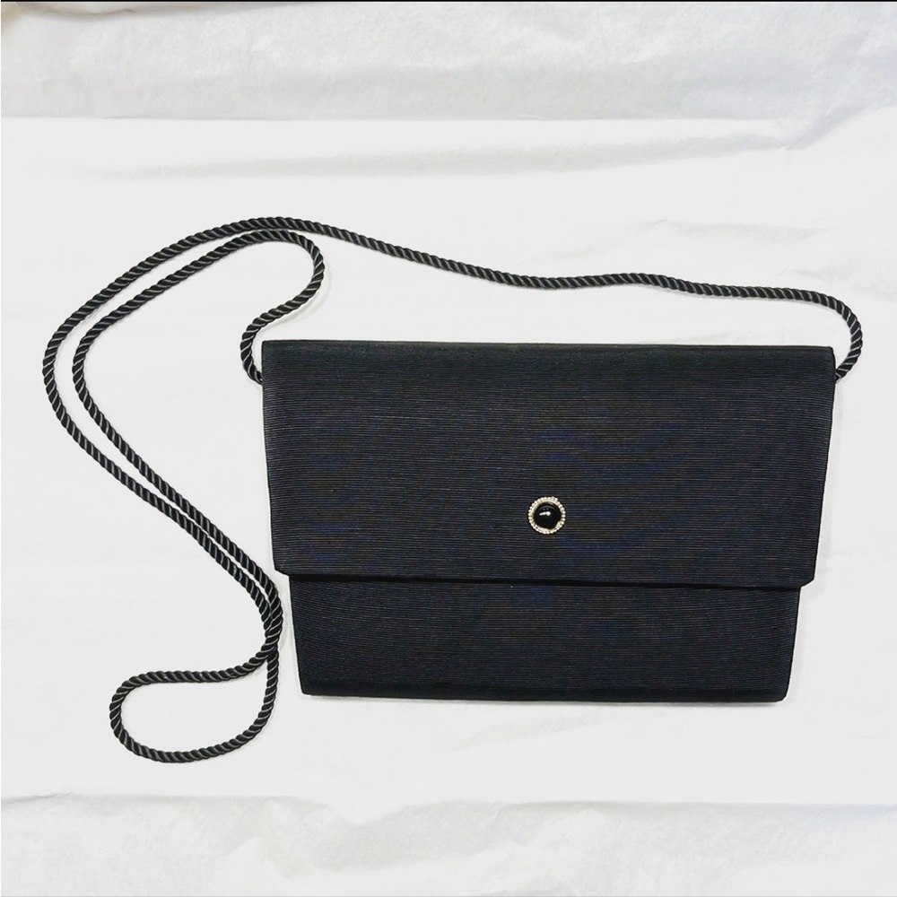 Whiting & Davis Black Crossbody Bag
